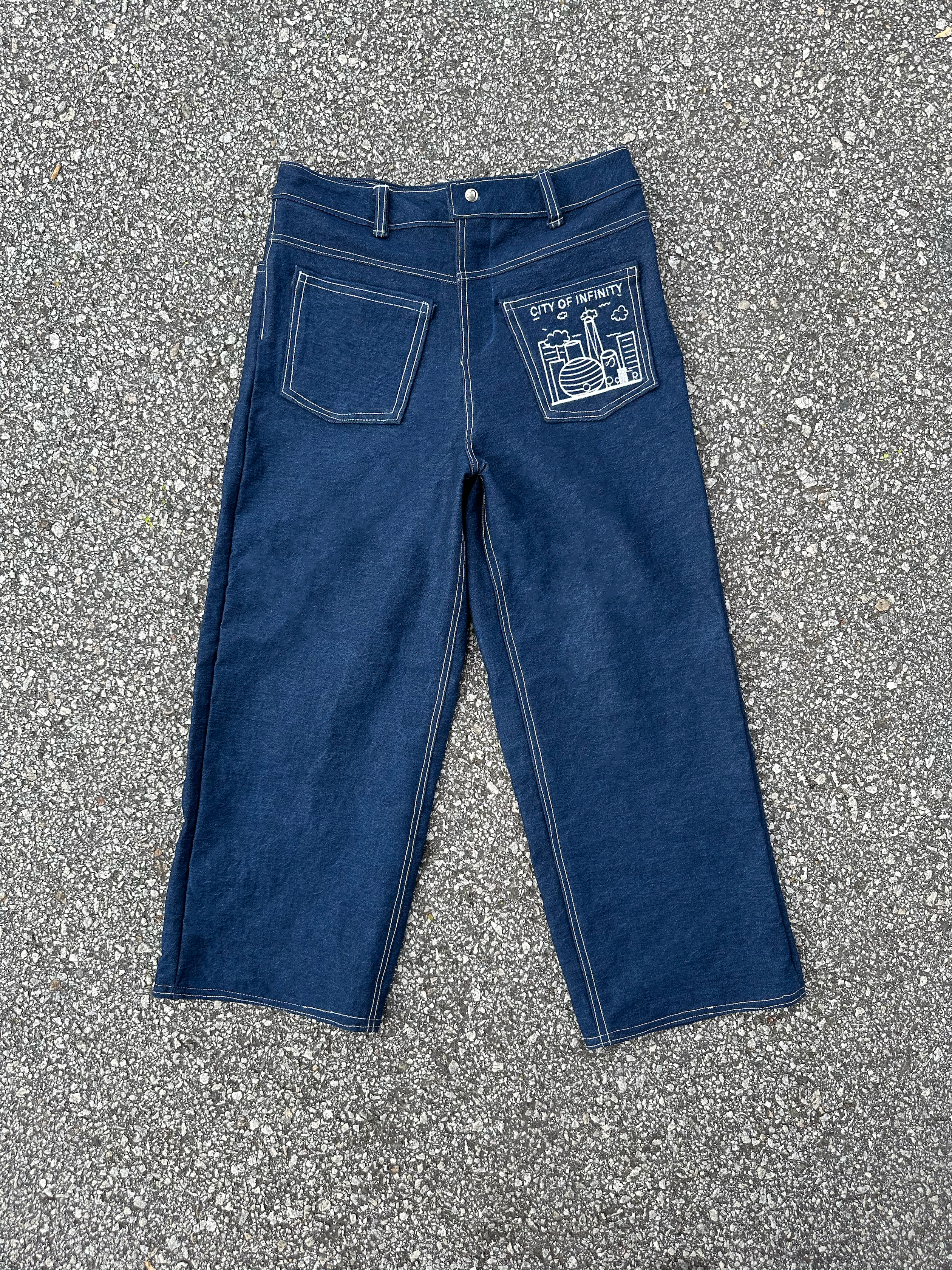 Backwards Baggy City Jeans