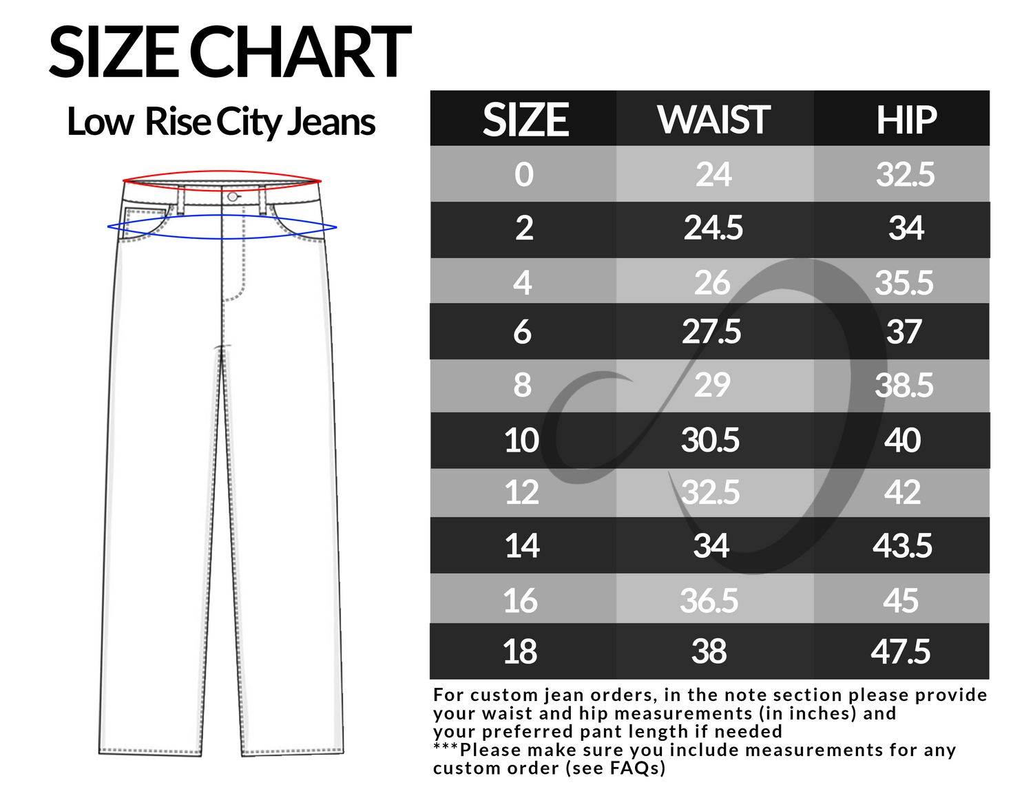 Low Rise City Jeans