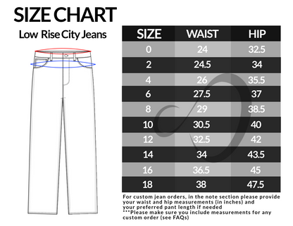 Low Rise City Jeans